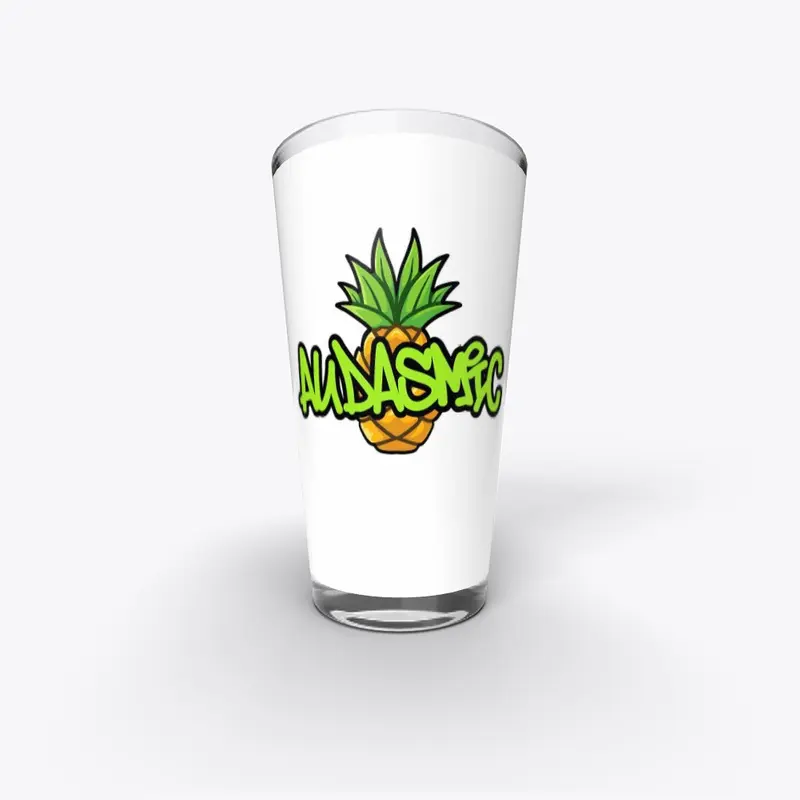 Audasmic Psynapple Pint Glass (Logo)